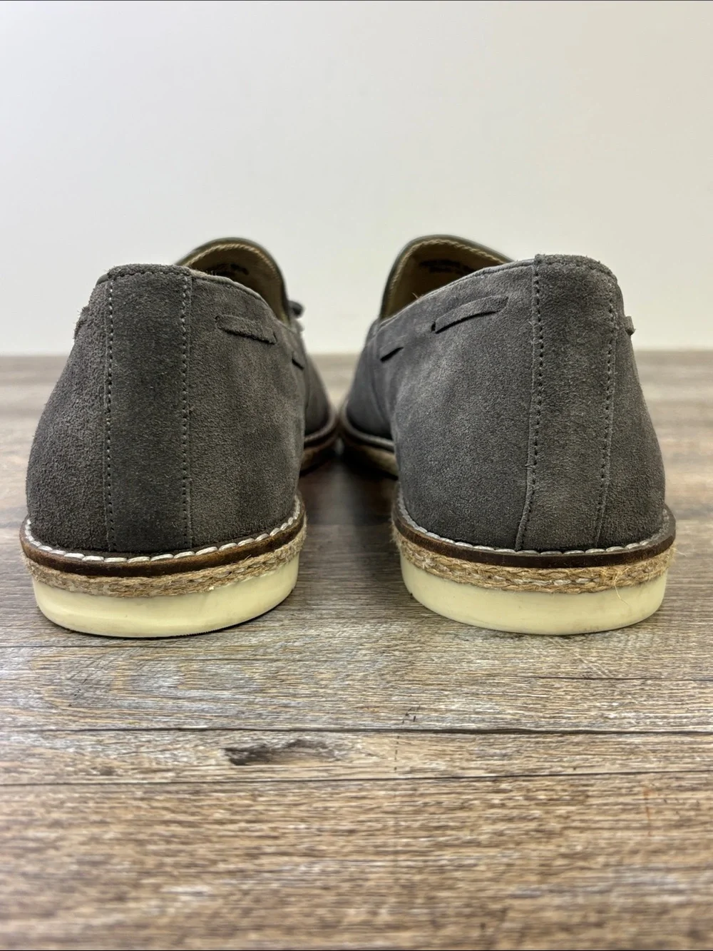 Modern Fiction Prologue Gray Suede Tassel Loafers Men’s Size 11
